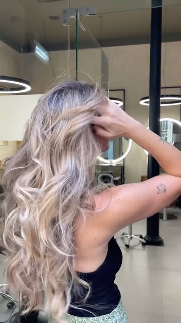 Dimensional blonde hair colour created by Adel Shulyanova
